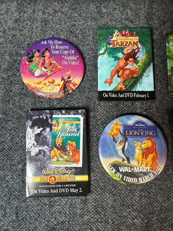 Old Stock Promotional Pinback Buttons - Disney An… - image 2