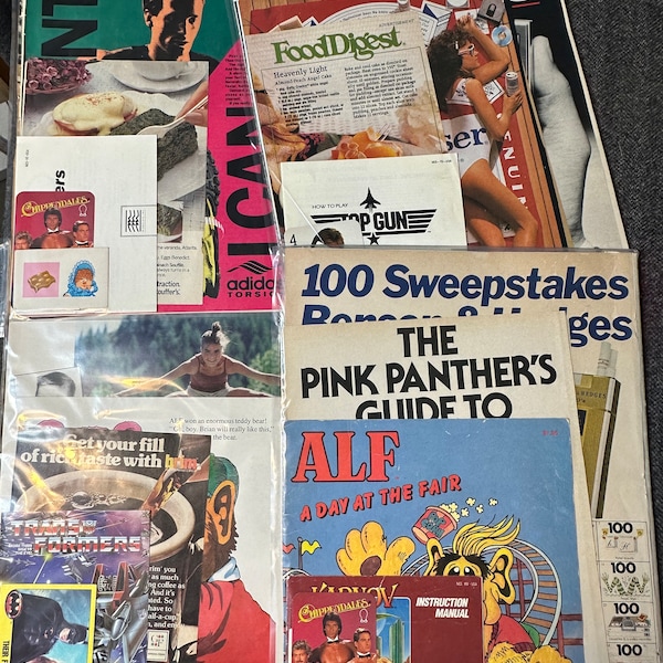 Retro 1980's Paper Ephemera Bundle