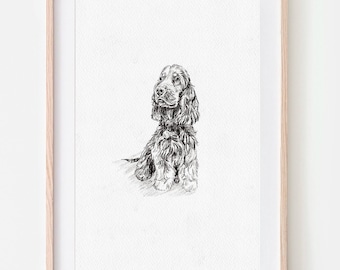 Custom Pet Portrait Sketch from Photo