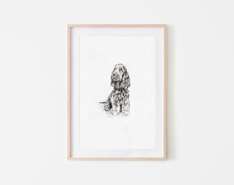 Custom Pet Sketch | Pet Portrait from Photo | Dog Drawing | Cat Sketch | Pet Memorial Gift