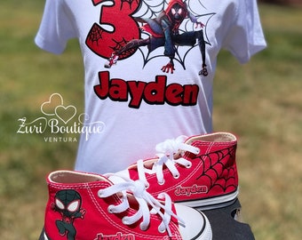 Miles Morales Shoes | Etsy