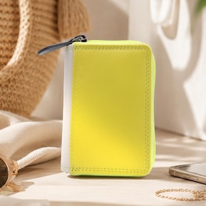 RFID Leather Fan Wallet Women Multicolor Card Holder Personalised Concertina Wallet Coin Pocket Gift Boxed Birthday Gift Idea For Her
