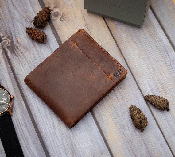 Sakkas Bifold Press Stud Mens Leather Wallet With Gift Bag | Leather wallet  mens, Leather wallet, Wallet