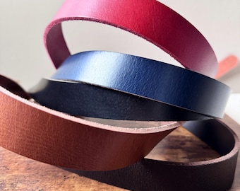 Ceinture en cuir pleine fleur vierge de 30 mm, fabrication de ceinture, fabrication d'outils d'artisanat en cuir pour bricolage, bord bruni