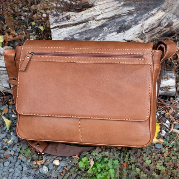Men's Messenger Bag Shoulder Laptop Bag For Men Personalised Gift Man Bag Leather Satchel Gift For Man Leather Bag