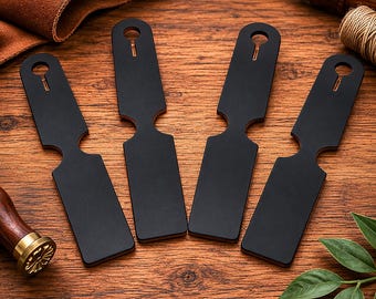 Fourniture d'artisanat en cuir prédécoupé accessoire de voyage bricolage étiquette de bagage en cuir matériau de gravure fait main pour gaufrage boutique de cadeaux pour petites entreprises