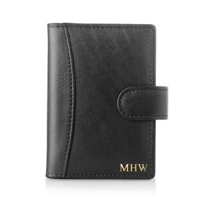 Personalisierte RFID Leder Kreditkartenetui Brieftasche Gravierte kleine Geldbörse Frauen Minimal Slim Case