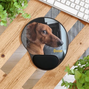 Personalized Mouse Pad with Memory Foam Wrist Rest