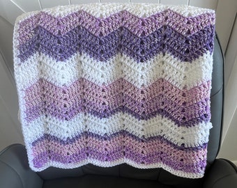 Baby Girl hand crocheted blanket