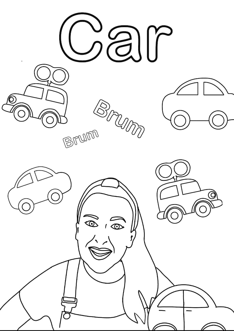 MS RACHEL COLORING Pages Ms Rachel Party Printable Ms Rachel Etsy UK