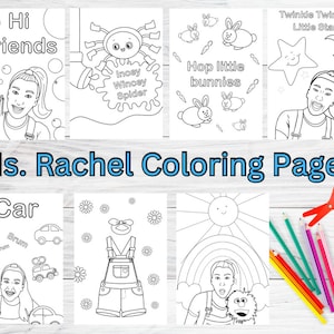 Pagine da colorare di MS RACHEL, Festa di Ms Rachel, Disegni da colorare di Ms Rachel stampabili, Pagine da colorare per bambini, Disegni da colorare di Ms Rachel, Compleanno di Ms Rachel