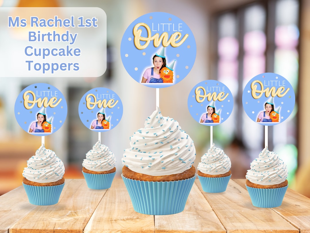 MS RACHEL BIRTHDAY Cupcake Toppers, Ms Rachel Party, Print on Demand ...