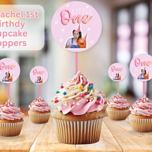 MS RACHEL BIRTHDAY Cupcake Toppers, Ms Rachel Party,  Print On Demand, Canva, Ms Rachel Party Decor