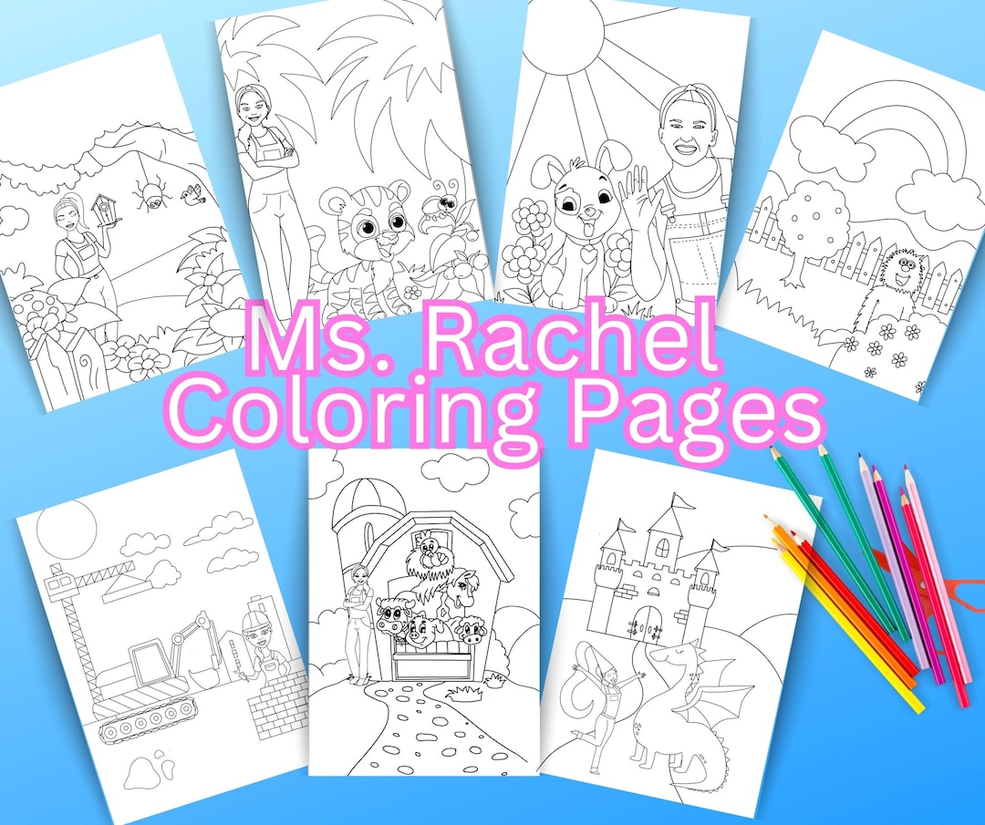 Ms. Rachel Coloring Pages Part 1 Digital Download Kids Coloring