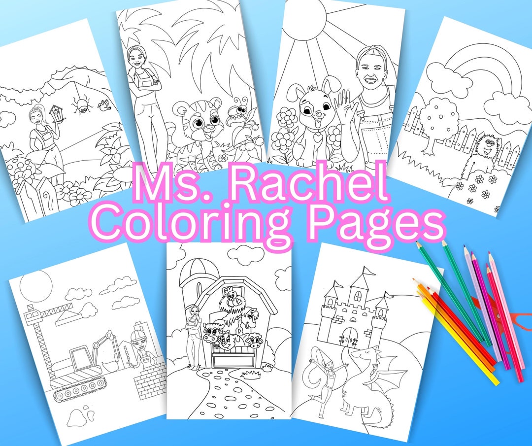 MS RACHEL COLORING Pages, Ms Rachel Party, Printable Ms Rachel