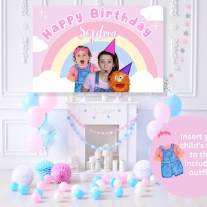 Faixa de aniversário da Sra. Rachel, decorações para festa da Sra. Rachel, faixas para festa da Sra. Rachel, festa infantil da Sra. Rachel, aniversário da Sra. Rachel, pôster de aniversário