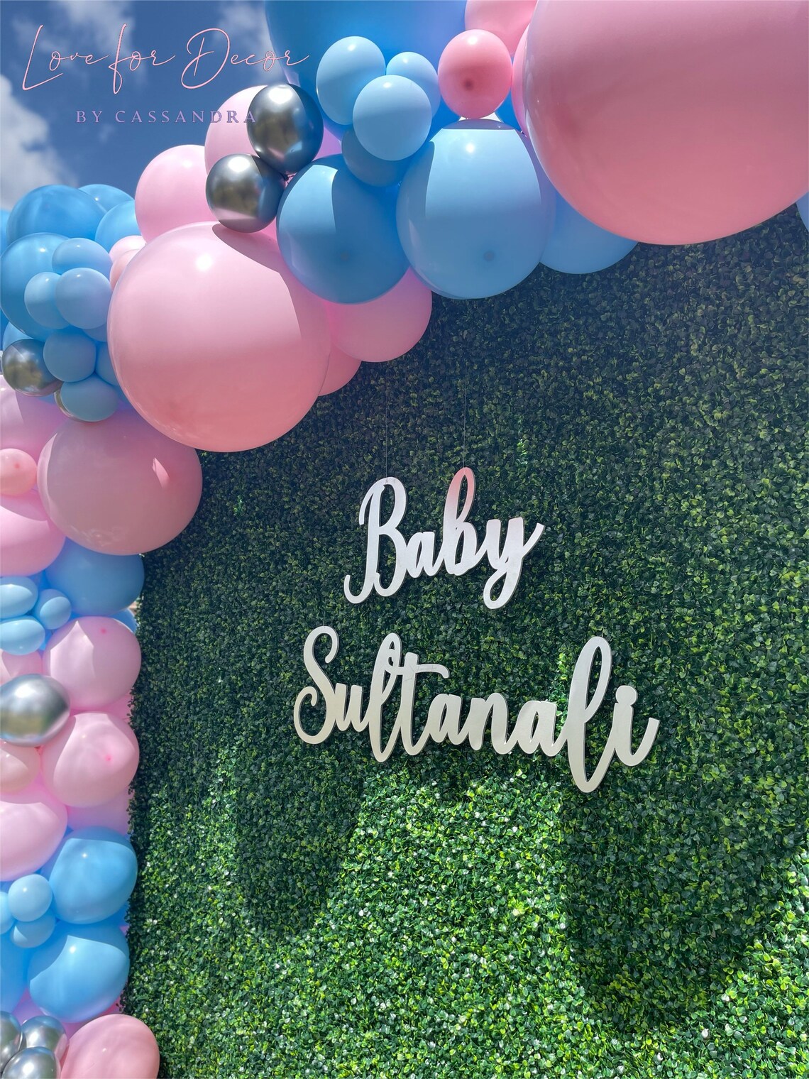 Gender Reveal Balloon Garland Arch Decoration 124 Balloons Etsy