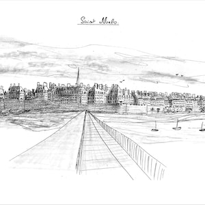 Illustration of Saint-Malo / Brittany