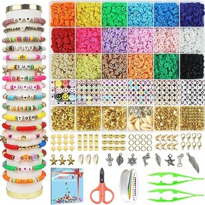 Clay Bead Spinner Kit With 3600 Clay Beads, 2-min Electric Bead Spinner Set  for Jewelry Making, Bracelet Maker Kit for Clay Beads Bracelet 