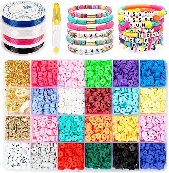 130 Pieces Charm Bracelet Making Kit Including Jewelry Beads Snake Chain,  DIY Craft for Girls