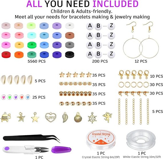 Crystal Jewelry Making Kit, Ring Making Kit With Crystal Gemstone Beads