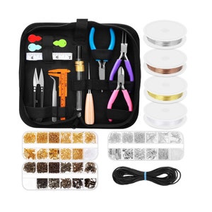 Jewelry Making Kit with Jewelry Making Tools | Jewelry Making Supplies Kit |  Jewelry Repair and Beading Kit for Jewelry Making