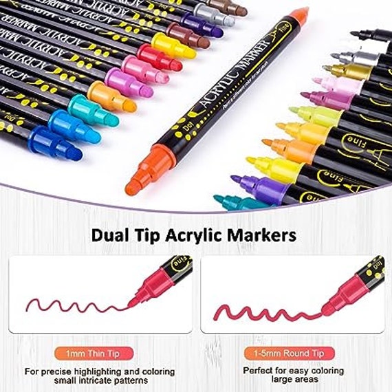 Vibrant Chalk Markers Set of 8 Erasable, Non-toxic, Reversible Tips  Water-based for Glass or Chalkboard Liquid Chalk 6mm 