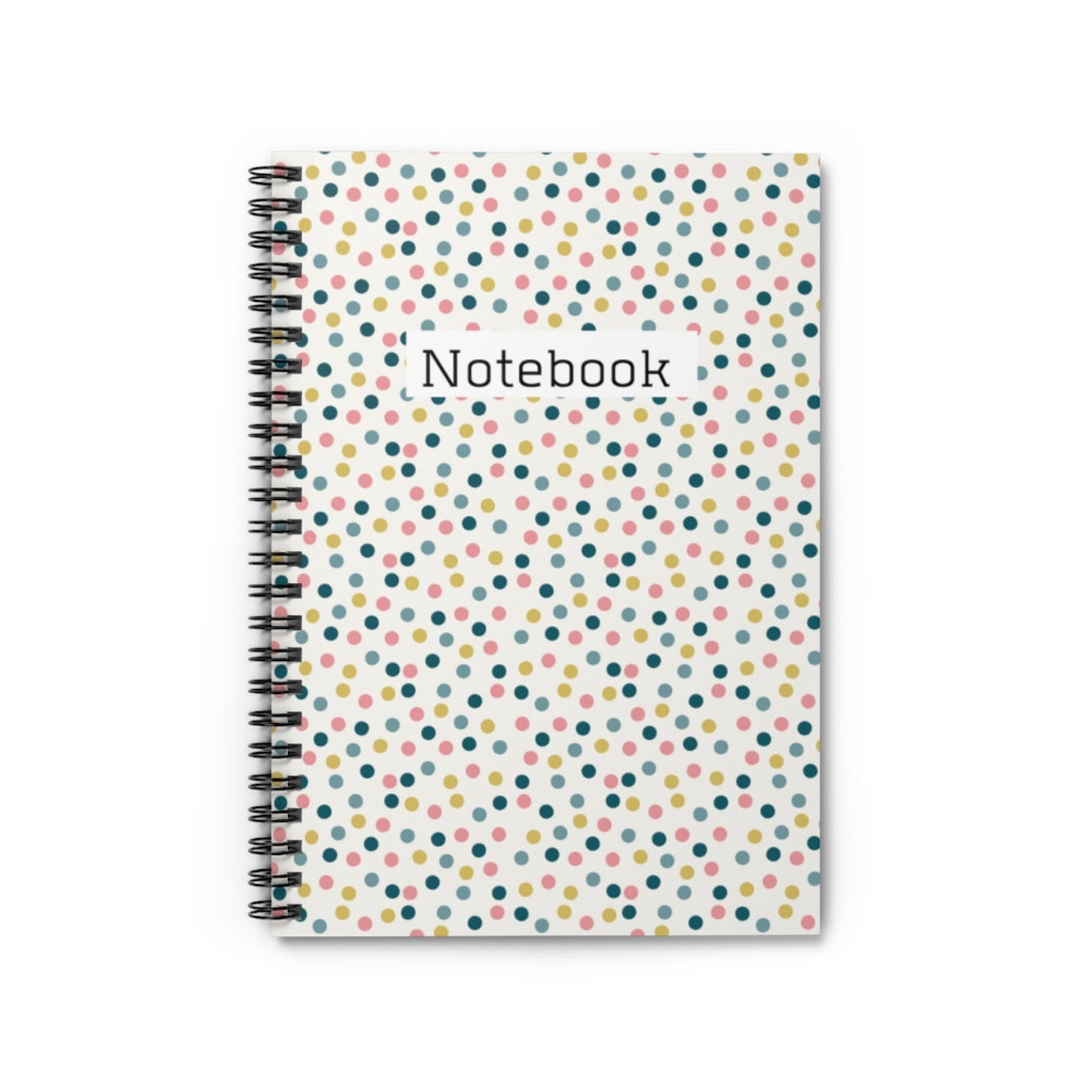 MultiColor Dots Spiral Notebook Lined Journal Notebook Etsy