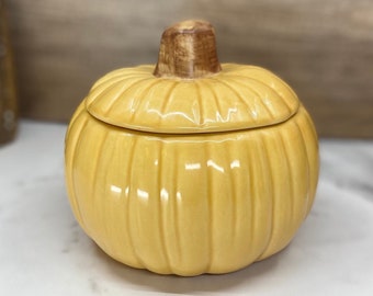 HIghly Scented Soy Candle, Ceramic Pumpkin, Gift for Friend