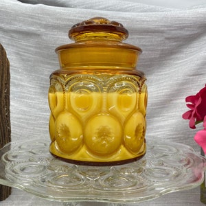 Extra Large Scented Soy Candle, Vintage LE Smith Moon and Stars Canister image 2
