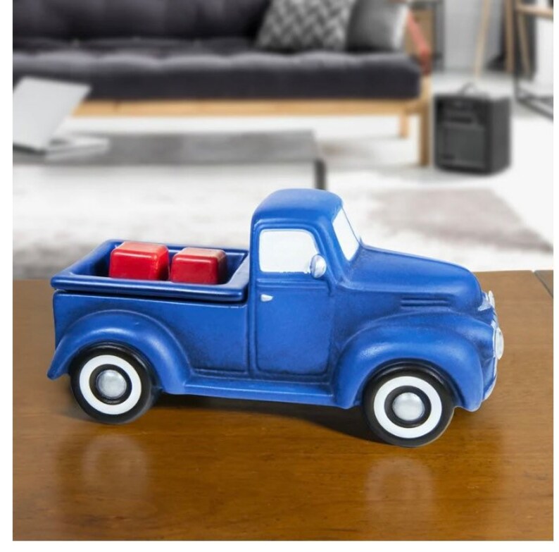 Blue Vintage Style Truck Wax Warmer Blue Truck Etsy