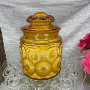 Extra Large Scented Soy Candle, Vintage LE Smith Moon and Stars Canister image 5