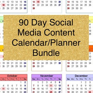 90 Day Social Media Content
