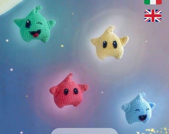 Pattern Luma amigurumi! -stella amigurumi- Sfavillotto Crochet -file amigurumi- schema uncinetto super Mario - modello tutorial amigurumi