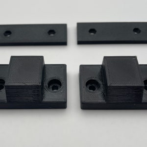 2 x Replacement Hinge Mounts and Plates for Technics SL-1200 & SL-1210