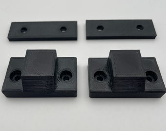 2 x Replacement Hinge Mounts and Plates for Technics SL-1200 & SL-1210