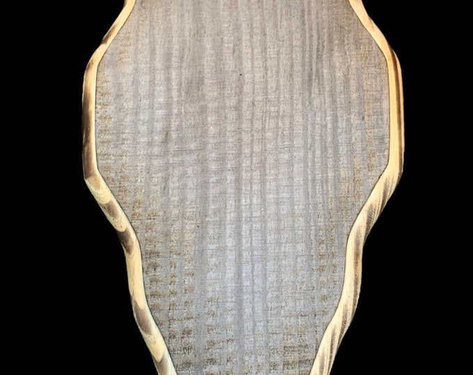 Featured listing image: Barnwood European Plaque (Burnt Edges) (Rounded)
