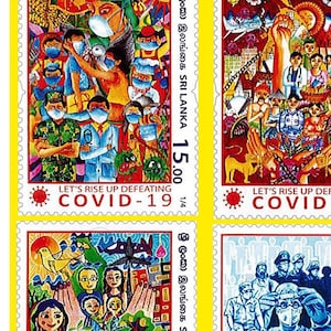covid - 19 juegos de sellos perforados - perfecto estado Recuerdos especiales limitados