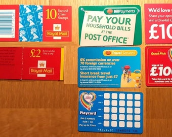Great Britain Royal Mail Post Office bundle of 7 discontinued items  - by trusted UK seller