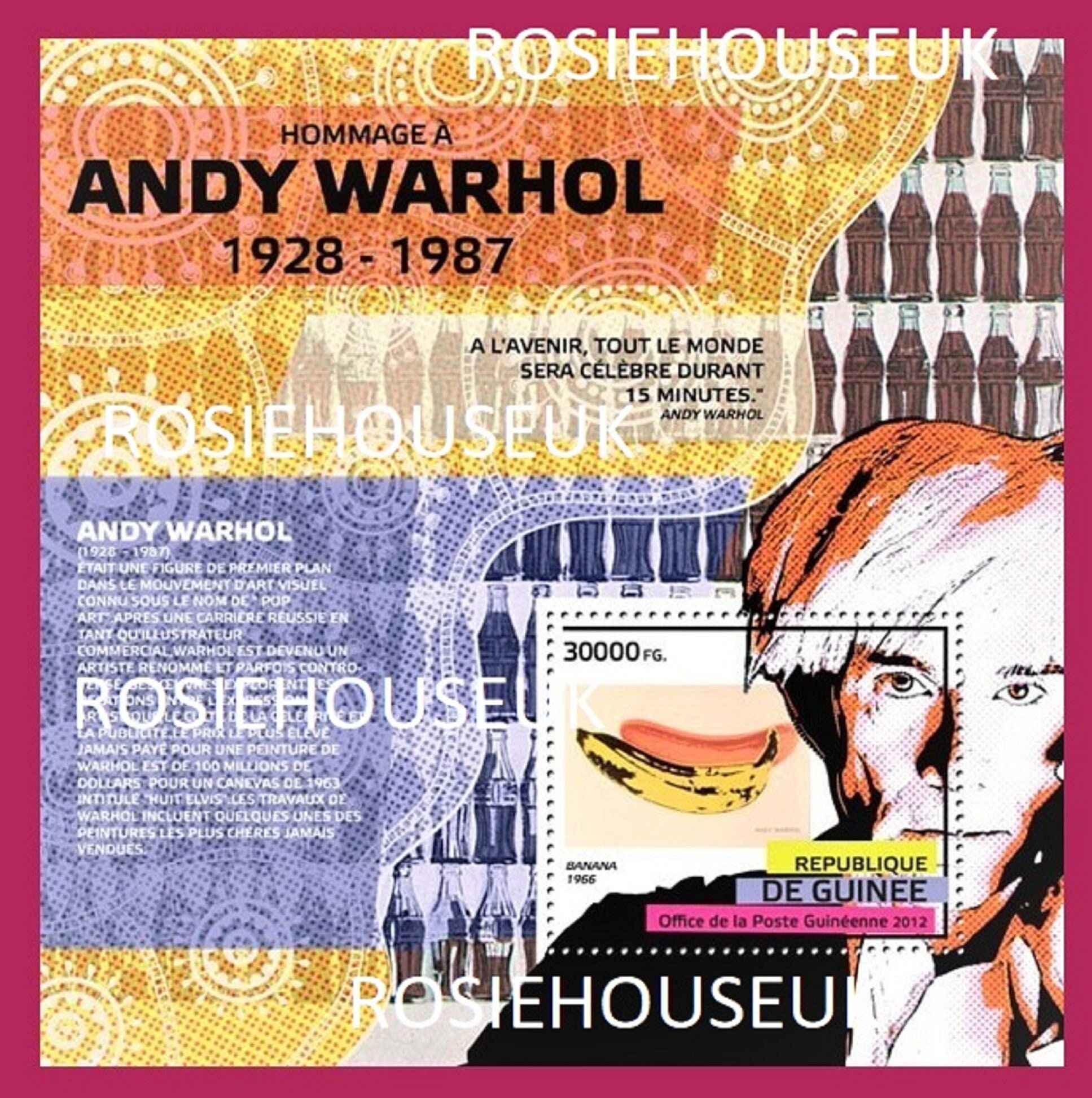 Andy Warhol Stamps - Etsy