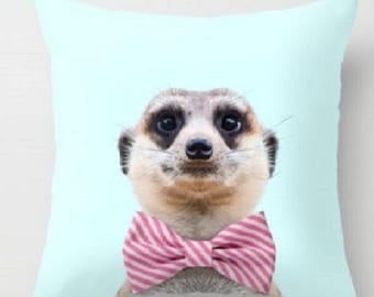 MEERKAT SERGIE cushion cover- - brand new - fast delivery by trusted UK seller
