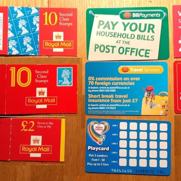 Great Britain Royal Mail Post Office bundle of 8 discontinued items  - by trusted UK seller