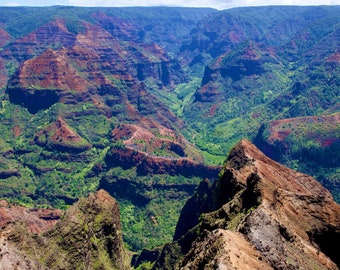 Waimea Canyon Kauai Hawaii Print: Grand Canyon des Pazifiks (Digitaler Download)