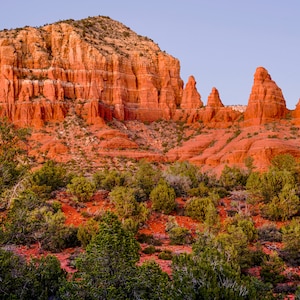 Sedona Sunset, Arizona Desert, Red Rock Photography, Sedona Landscape, Wall Art, Canvass, Image, DIGITAL DOWNLOAD
