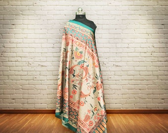 Assam Silk Floral Print Dupatta: Mother's Day Sale! 2.20m, Vibrant Colors. Elevate Your Look with Free Shipping. Limited Time Offer