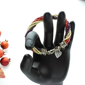 Peyote Spiral Cuff Bracelet
