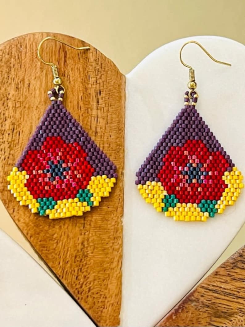 Floral Beads Elegance Earrings