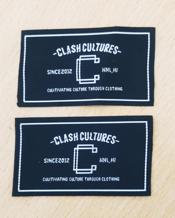 Custom high density clothing labels for clothes customize garment