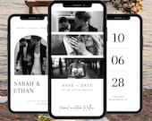 Save The Date Video Invitation, Digital Save The Date Invite, Text Message Save The Date, Save The Date With Photo, Canva