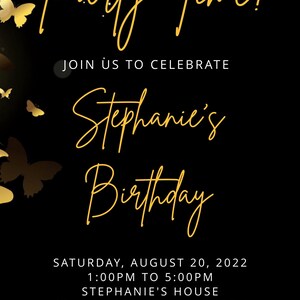 Butterfly Birthday Invitation Printable Corjl | Digital Invitation